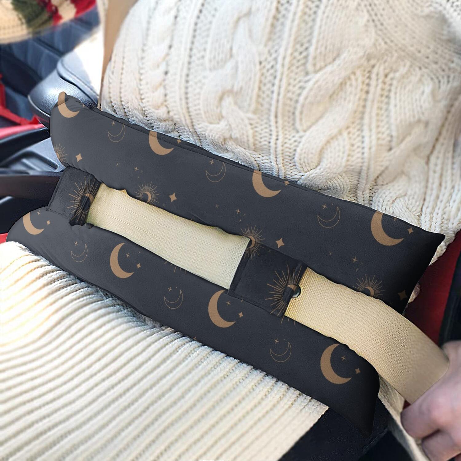 Moon Phase Seatbelt Pillow Soft Recovery Cushion for Mastectomy & Heart Surgery Patients