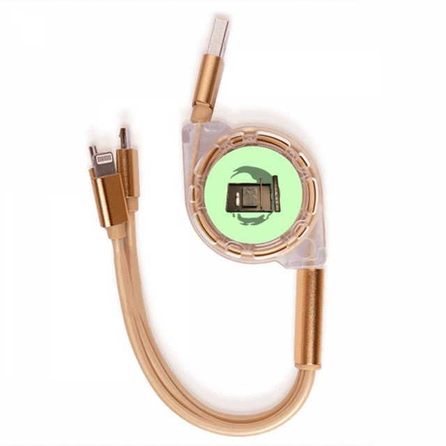Documentación de reuniones anteriores Cable de carga telescópico múltiples USB tres en uno