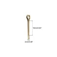thumbnail image 2 of Uxcell Split Cotter Pin - 2mm x 16mm (5/64 inch x 5/8 inch) Solid Brass 2-Prongs Gold Tone 15 Pcs, 2 of 5