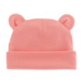 thumbnail image 1 of Gorro de bebé para niños y niñas, gorro de bebé para bebés recién nacidos, gorro pequeño con orejas de bebé, doble capa, cálido, de 0 a 1 años, 1 of 6