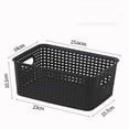 thumbnail image 5 of Tuvgenk Toy Storage Baskets Small Plastic Decor with Handle Basket Organizer Plastic Stackable Space Saving Color for Office Shelves, Desks & Drawers, 5 of 5