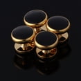 thumbnail image 4 of 6 Pcs Men's Tuxedo Cufflinks Formal Costume Shirt Studs Cuff Links Set Steady, 4 of 13