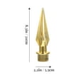 thumbnail image 2 of HAMPPLIES Home Office Decor 1Pcs Golden Plastic Flagpole Finial for Friends Moving, 2 of 8