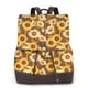 thumbnail image 1 of Disketp Vintage Wood Grain Sunflower B Mochila de Cuero para Mujer, Bolso de Espalda Antirrobo con Estilo para Viaje, Trabajo y Uso Diario, 1 of 4