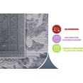 thumbnail image 4 of Naar Marfi 6X9 Area Rug, Grey/Silver Oriental, Non-Slip and Non-Shedding Area Rugs for Home Bedroom, Kitchen Floor, Bathroom, Dining and Office, 4 of 11