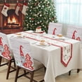 thumbnail image 4 of Christmas Dwarf Chair Covers Set of 8 Winter Red Snowflakes Tree Gray Wood Grain Chair Back Covers Stretch Removable Washable Slipcovers Protector for Dining Room Kitchen Party Decor, 4 of 5