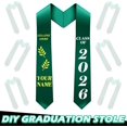 thumbnail image 2 of 12 PCS Graduation Stole Sash 70in Polyester Bulk for Class of 2026, Unisex Stoles for Graduation 2026 Sublimation Blank Graduation Sash for Academic Ceremony(Green), 2 of 14