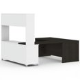 thumbnail image 4 of Bestar 120880-32 Pro-Linea U-Desk with Hutch - White & Deep Grey - 71.10 x 68.80 x 89.00 in., 4 of 6