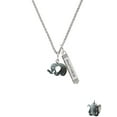 thumbnail image 2 of Delight Jewelry Resin Grey Elephant Silvertone Mother Daughter Bar Charm Necklace, 23", 2 of 4