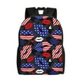 thumbnail image 1 of Disketp American With Lips Mochila Unisex de Apertura Lateral Completa, Mochila para Laptop para Escuela, Trabajo y Viajes, 1 of 8
