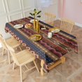 thumbnail image 5 of Boho Bohemia Geometric Line Art Rectangle Tablecloth 60"x102",Waterproof Polyester Rectangle Table Cloth, Wipeable Spillproof Polyester Tablecloth for Dining, Camping, Indoor and Outdoor, 5 of 6