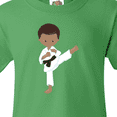 thumbnail image 4 of Inktastic African American Boy, Karate Boy, Black Belt, Kata Youth T-Shirt, 4 of 5
