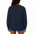 thumbnail image 3 of Inglocry Womens Sweatshirts Crewneck Casual Sweaters Long Sleeve Tops Fall Fashion Clothes 2025 Navy XL, 3 of 3