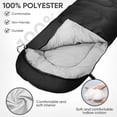 thumbnail image 4 of Sleeping Bags Portable Waterproof Camping Sleeping Bag for Adults 4 Seasons Cold Weather or Warm Backpacking Hiking Travel Indoor Outdoor Use, 4 of 6