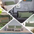thumbnail image 6 of Green Solid Color Body Pillow Covers 20"x54", Aesthetics Contemporary Luxury Soft Brushed Microfiber Breathable Throw Pillow Covers, Pillowcase with Zipper for Couch Sofa Bedroom Living Room, 6 of 9