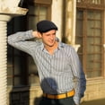 thumbnail image 4 of Newsboy Hats for Men Cotton Flat Cap Soft Fitted Driving Cabbie Hat Mens Winter Gatsby Vintage Costumes Hats 1pcs, 4 of 6