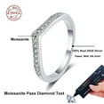 thumbnail image 6 of Moissanite Engagement Rings 1.0/2.0cttw D Color VVS1 925 Sterling Silver Crown Wedding Rings Mask Promise Ring Wedding Band Eternity Rings for Women with Certificate, 6 of 17