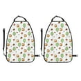 thumbnail image 2 of Kdxio Tree Squirrel Print 2 Pack Car Kick Mat Seat Cover Back Protector Mat with Pockets for Organizer Backseat Protector and Storage Anti Kick Pad for Vehicles, 2 of 9