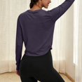 thumbnail image 4 of WCJM Women's Long Sleeve TShirt Athletic Upf 50+ Long Sleeve Shirt for Women Quick Dry Split Back Thumb Holes Hiking Running Top, 4 of 5