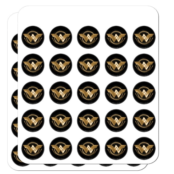 Wonder Woman Movie Golden Lasso Logo Planner Calendar Scrapbooking Crafting Stickers