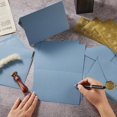 thumbnail image 4 of 50 Pack Dusty Blue A6 s with Cards 4x6 Thick Folded Cardstock and Gold Stickers for Greeting Cards, Wedding, Birthday, Invitations, Baby Showers (Dusty Blue, 4x6), 4 of 4
