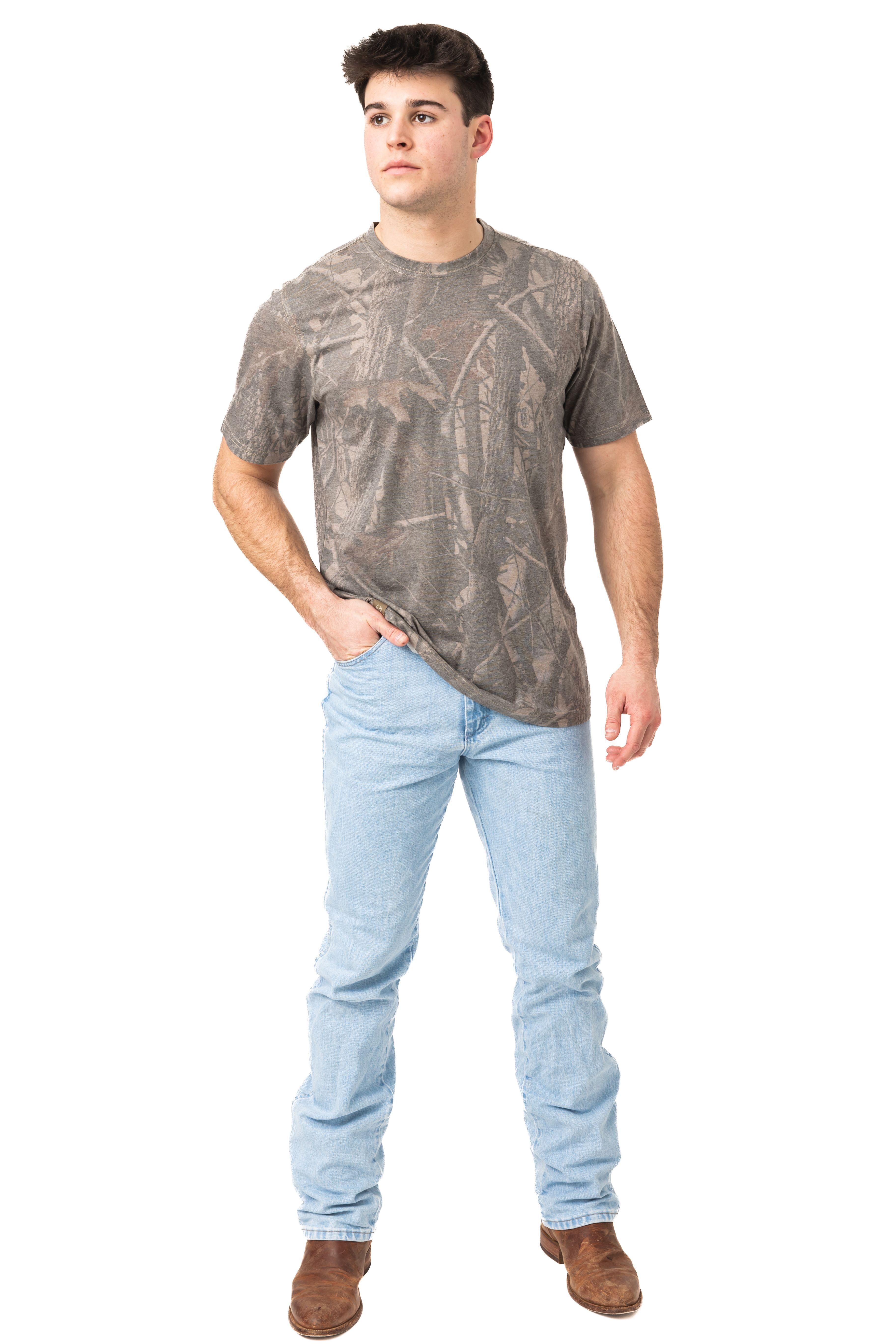 Realtree Camo Tri-Blend Short Sleeve Shirt – Lightweight & Soft, Outdoor & Hunting Apparel​ | S-5XL