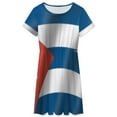 thumbnail image 3 of Bandera Cubana Women's Dress Short Sleeve Summer Sundress Summer Women Clothes, 3 of 7