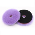 thumbnail image 2 of Lierteer 5.5 Inch Purple Wool Polishing Pad Car Paint Polishing For Buffer Polisher Use, 2 of 8