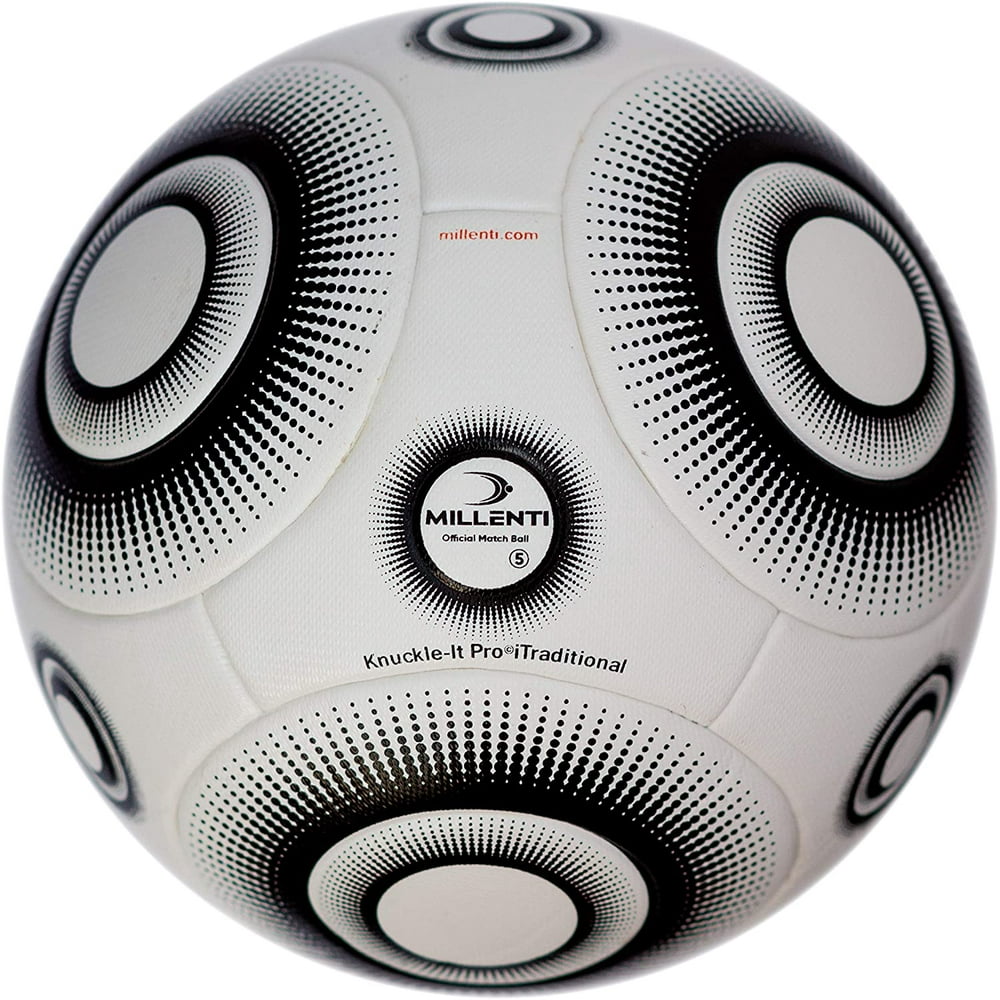 Millenti KnuckleIt Pro Itraditional Soccer Ball Official Match Ball with Exclusive VPM (Valve
