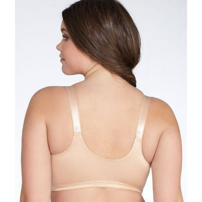 Women's Bali DF1003 Double Support Front Close Wirefree Bra (Soft Taupe  34C) 
