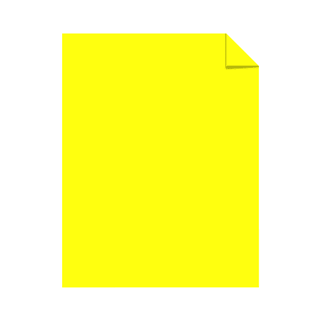 Bright Color Paper, Neenah Astrobrights®, Letter Paper Size, 24 Lb, FSC Certified®, Lift-Off Lemon, Ream Of 500 Sheets