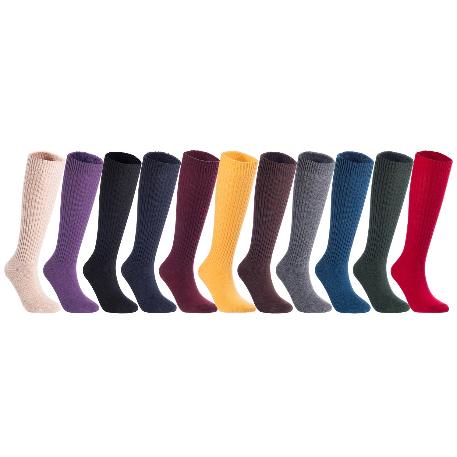Assorted 3 or 6 Pairs Mens Non Elastic Cotton Rich Lycra Casual Boot Socks LOT 
