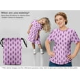 thumbnail image 5 of oneOone Georgette Viscose Mauve Fabric Asian Floral Block Sewing Material Print Fabric By The Yard 42 Inch Wide, 5 of 5