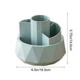 thumbnail image 3 of Plastic Pen Holder Blue Detachable Rotating Pen Holder Large Capacity Desktop Stationery Organizer with Partitioned Storage for Office School(1Pcs) Rkxzt, 3 of 8