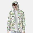 thumbnail image 2 of Balery Frog Wear Chef Hat Sudadera ligera de manga larga con capucha y protección solar UPF 50+ para hombre y mujer, ideal para pesca y running-Small, 2 of 7