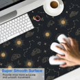 thumbnail image 2 of Long Mouse Pads for Desk,Black Sun Moon Star Cloud Diamond Desk Mats on Top Of Desks, Desk Mouse Pad Extra Large with 3mm Non-Slip Base and Stitched Edge for Gaming,Work,Home 47.3"x23.6", 2 of 5