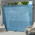 thumbnail image 2 of MAYEERTY 72X47 Privacy Screen Fence, Heavy Duty Fence Privacy Screen Outdoor， Night Blue Galvanized Sheet6-Piece Set, 2 of 5