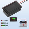 thumbnail image 3 of Uxcell Voltage Battery Monitor, 2Pcs Waterproof 12V 24V 36V 48V 60V Battery Meter Battery Voltage Tester, 3 of 7