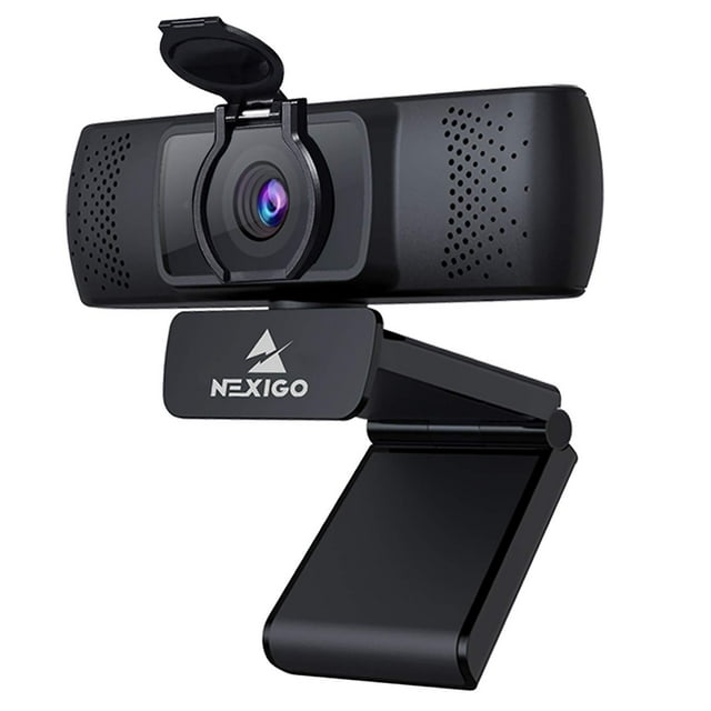 Cámara web empresarial NexiGo N930P 1080P con transmisión en directo, software, micrófono y cubierta de privacidad, enfoque automático, USB HD, compatible con Zoom, YouTube, Skype y FaceTime (renovada