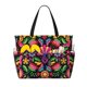 thumbnail image 1 of Fotbe Colorful Floral Embroidery Mexican Bolsa de Viaje para Playa - Resistente al Agua, Bolsa Tote de Gran Capacidad y Ligera con 7 Bolsillos para Mujeres y Hombres, 1 of 7