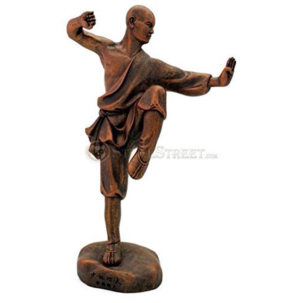 Top Collection Kungfu Series Shaolin Monk Statue Figure Bronze Hue 4093