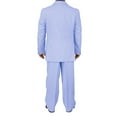 thumbnail image 6 of Stylish 2pc. Men's Regular Fit Dress Suit with 1 Free Pair of Socks - Light Blue 62R, 6 of 6