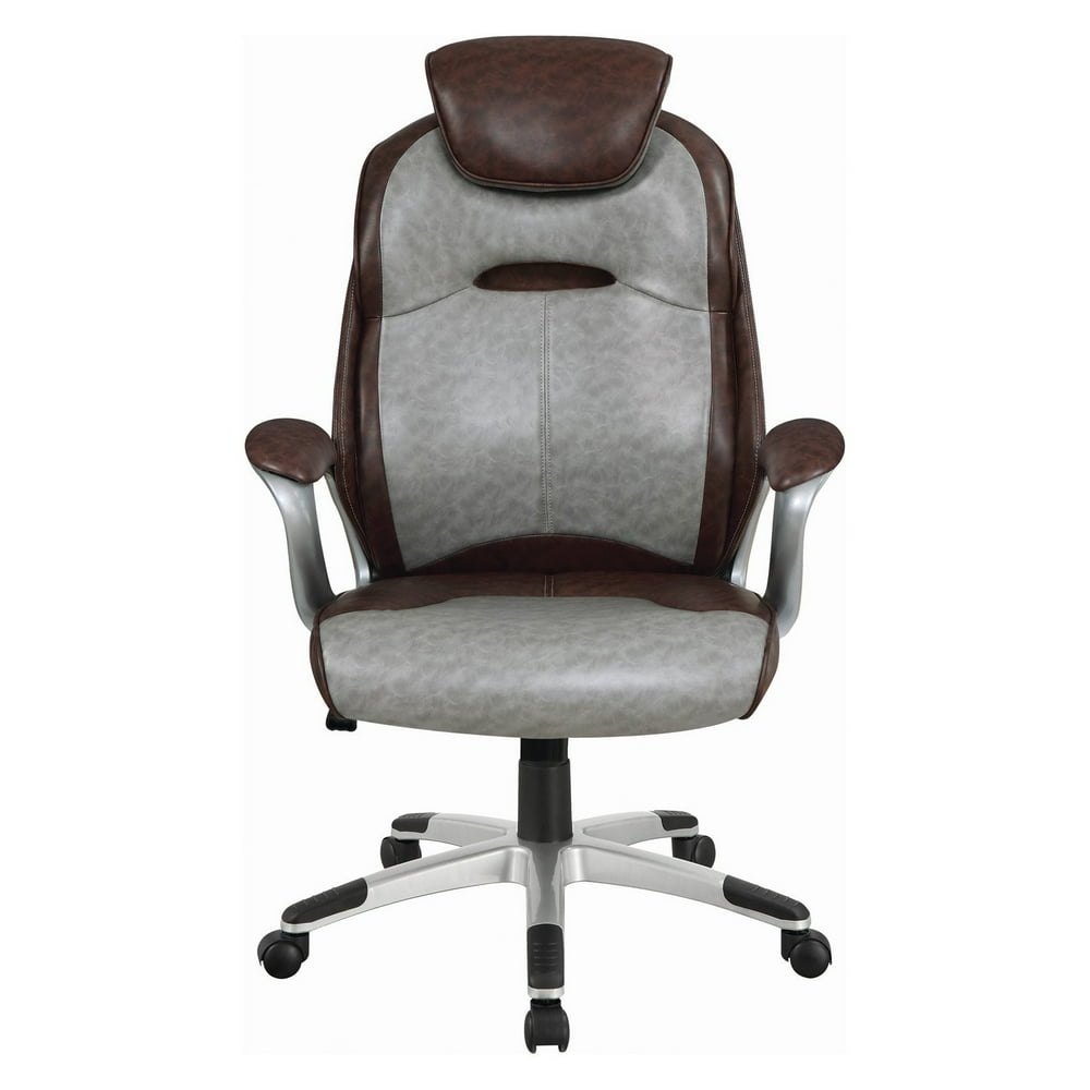 Coaster Furniture Contemporary 2 Tone Faux Leather Executive Office