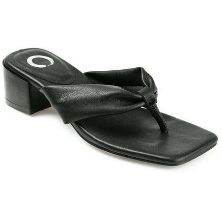 

Journee Collection Womens Seelah Low Stacked Heel Flip Flop Sandals