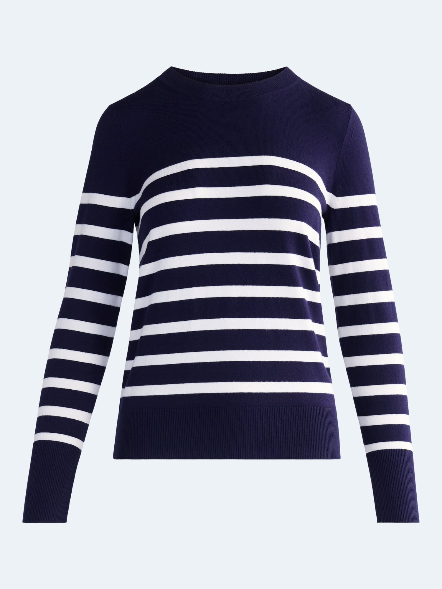 Free Assembly Women's and Women's Plus Cozy Yarn Crewneck Sweater, Midweight, Sizes XS-4X
