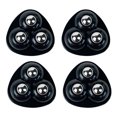 thumbnail image 1 of WDOplteas 4 Poleas Giratorias Adhesivas Sin Ruido para Contenedores Caja Almacenamiento Muebles (negro A), 1 of 7