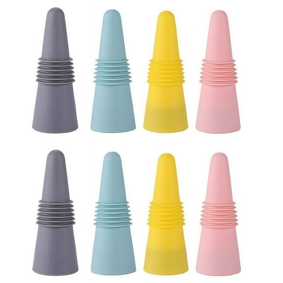 Silicone Wine Bottle Stopper Whiskey Accessories Leak Proof Beer Champagne Glass Bottle Cap Wine Sealed Cork Lid