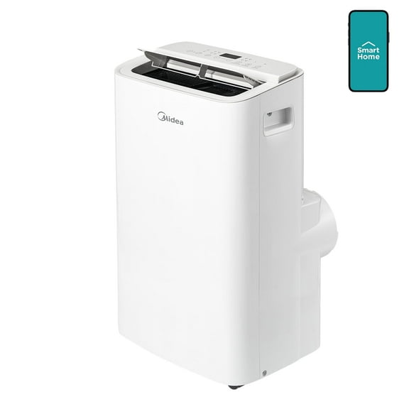Midea 8,000 DOE, 12, 000 BTU ASHRAE SmartCool Portable Air Conditioner, For spaces up to 350 Sq. Ft, MAP08S1XWT-S