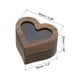thumbnail image 2 of Caja de anillos de madera, caja de anillos en forma de corazón con 2 ranuras, blanca, 2 of 7