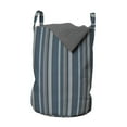 thumbnail image 1 of Abstract Laundry Bag, Retro Theme Recurring Stripes Pattern Geometrical Lines Shapes in Vertical Design, Basket with Handles Drawstring Closure for Laundromats, 13" x 19", Multicolor, by Ambesonne, 1 of 4